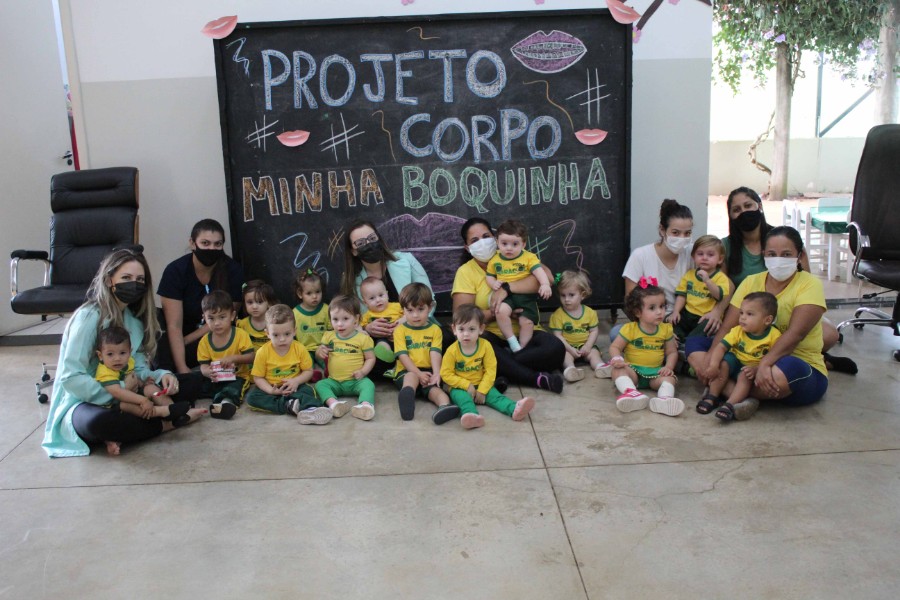 Turminha do Baby da Tarde está trabalhando o projeto "Corpo: Minha Boquinha"